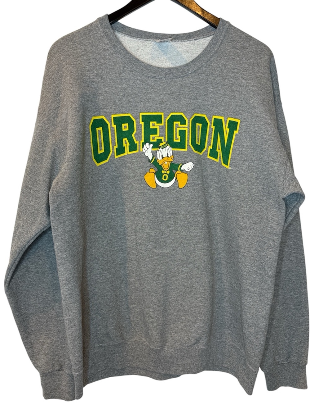 Oregon Ducks Jerzees Athletic Disney Donald Duck Football Large - Vintage Rare